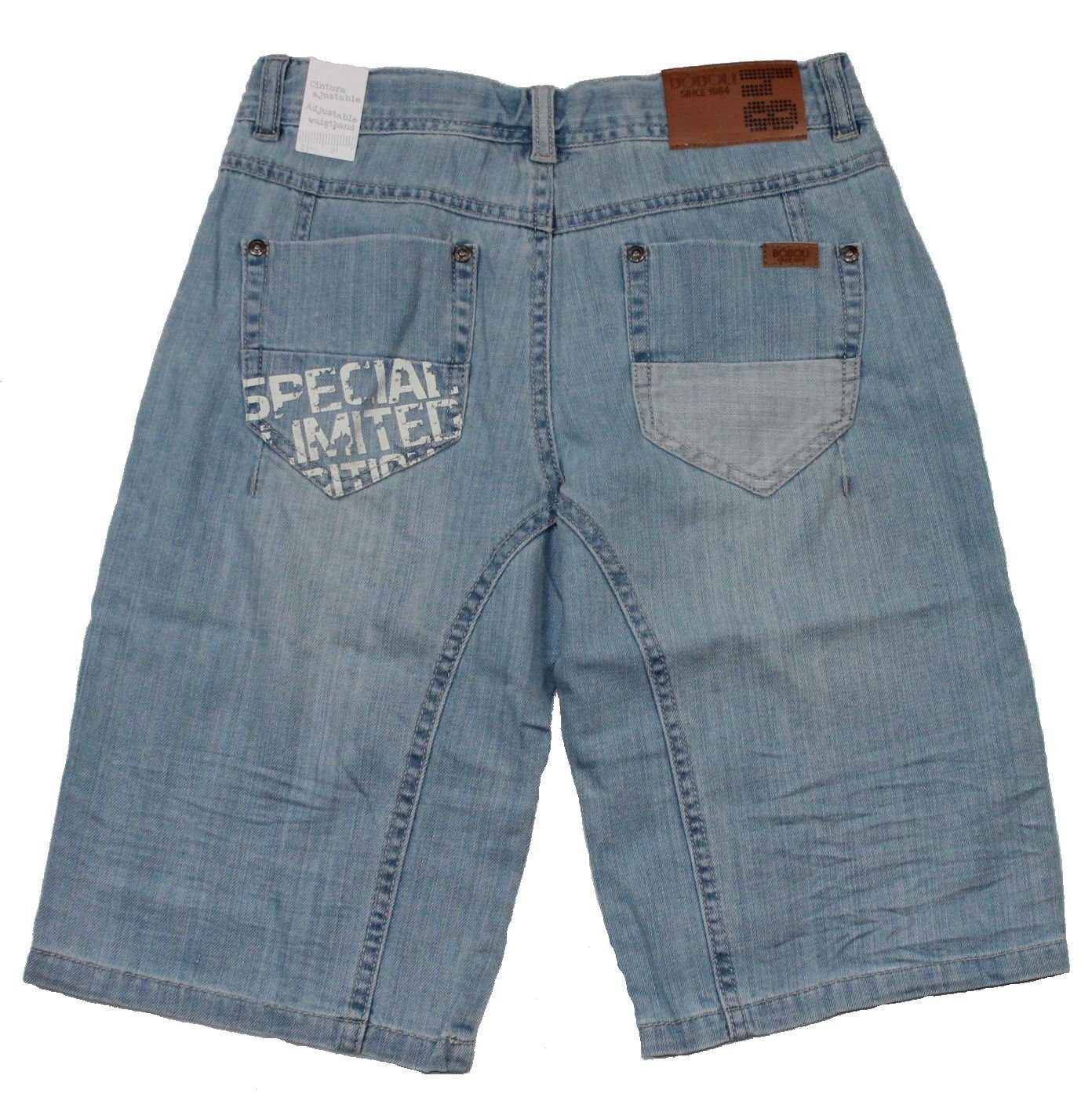 BÒBOLI Jeansbermudas BÒBOLI Shorts Bermuda kurze Hose denim bleach (1-tlg)