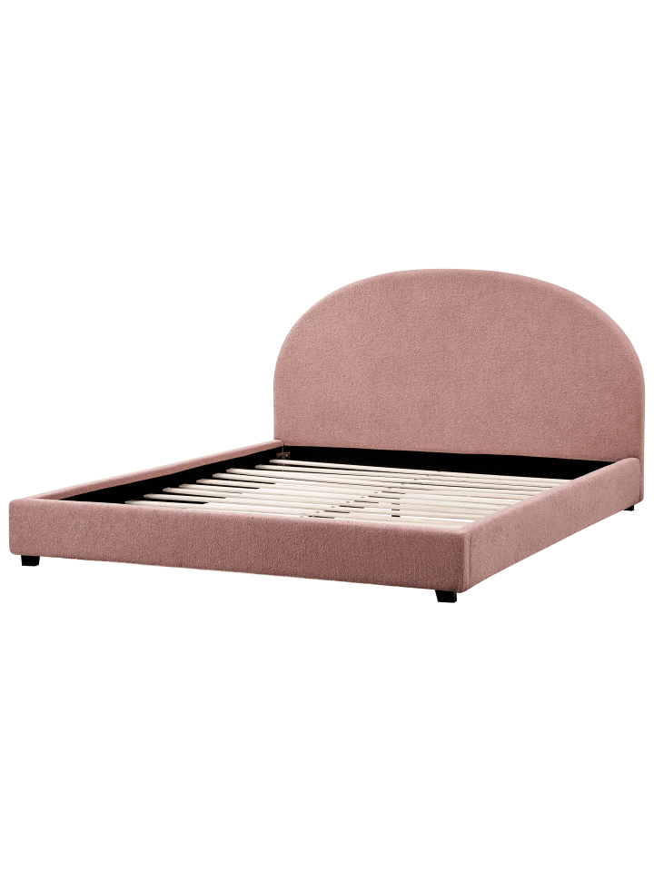 Beliani Doppelbett VAUCLUSE in Rosa - (W) 194 x (H) 112 x (L) 214 cm günstig kaufen onesize