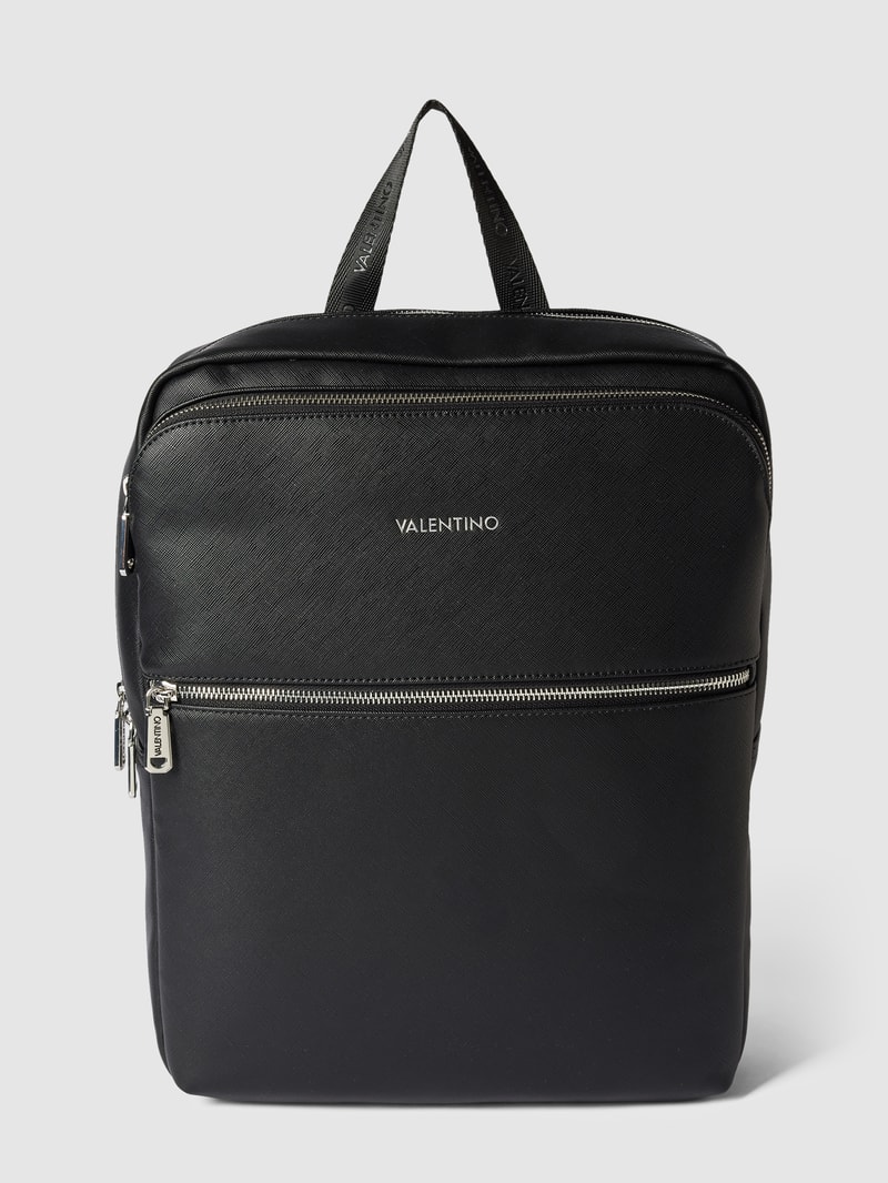 Rucksack mit Label-Detail Modell 'MARNIER' in schwarz