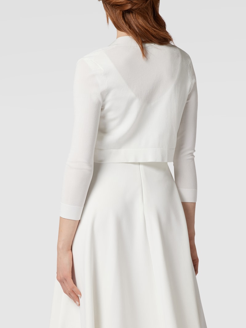 Bolero mit Schalkragen in offwhite meliert