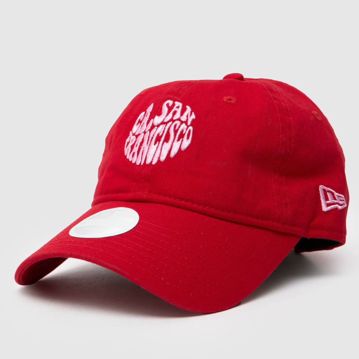 New Era röd city washed 9twenty-keps