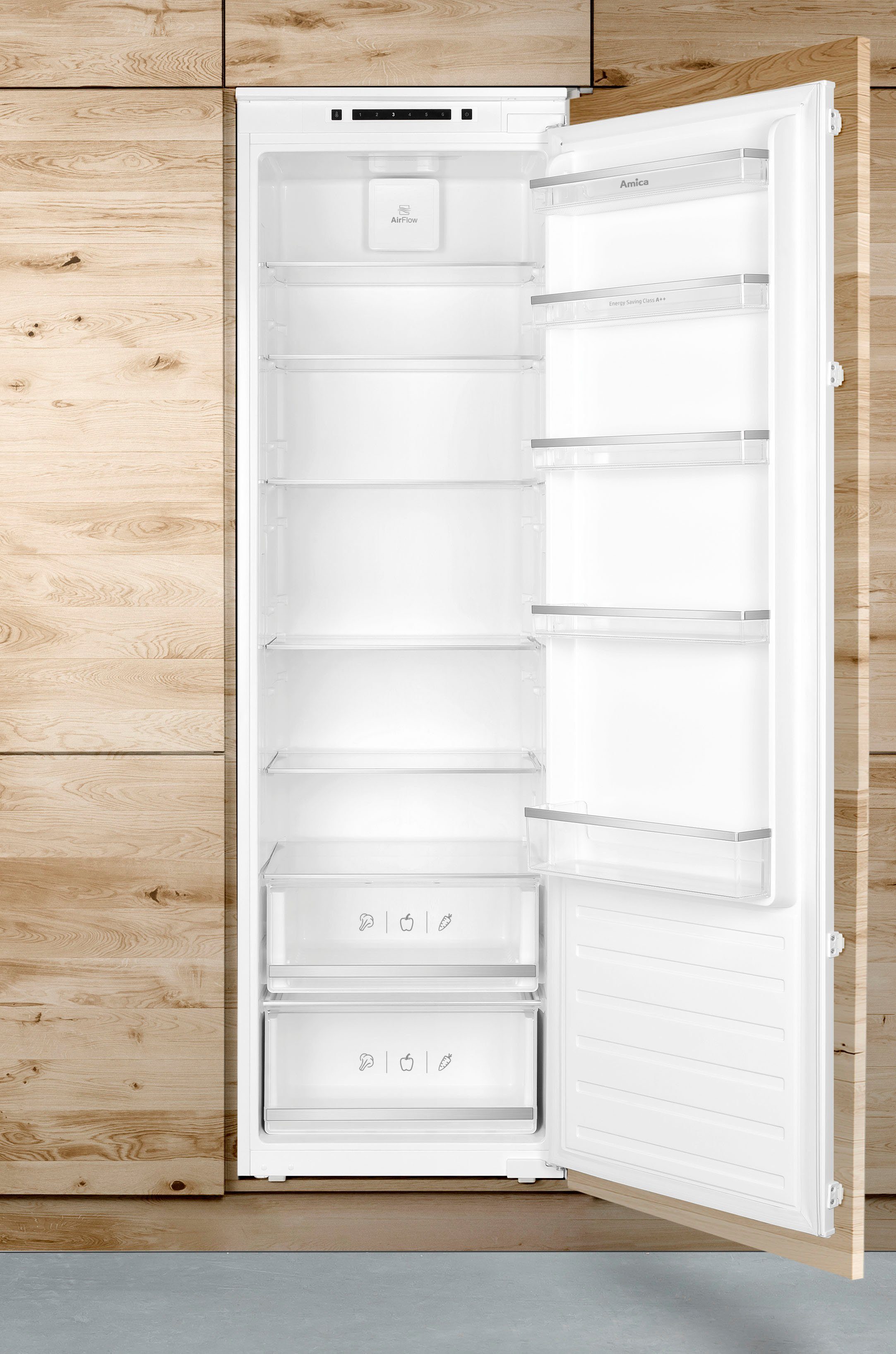 Amica Einbaukühlschrank EVKSS 357 200, 176,9 cm hoch, 54 cm breit