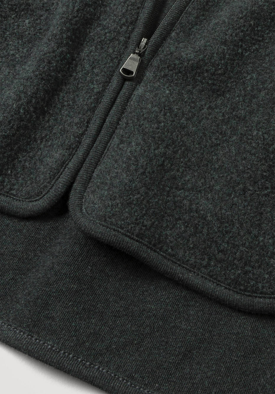 Fleece-Weste aus reiner Bio-Baumwolle