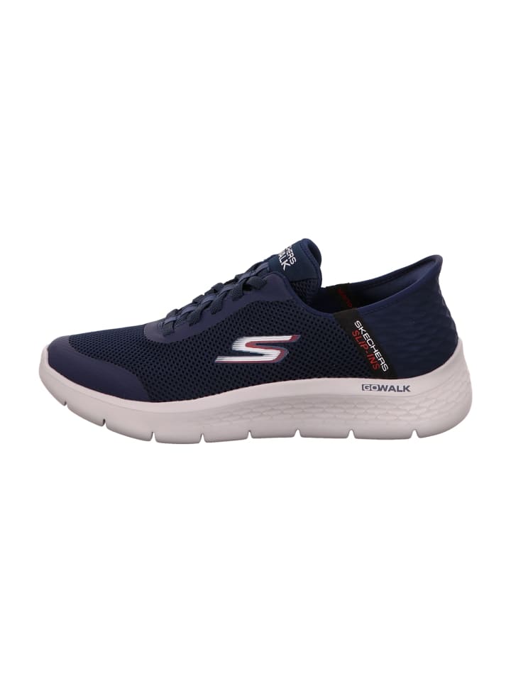 Skechers Sportliche Slipper in Blau günstig kaufen