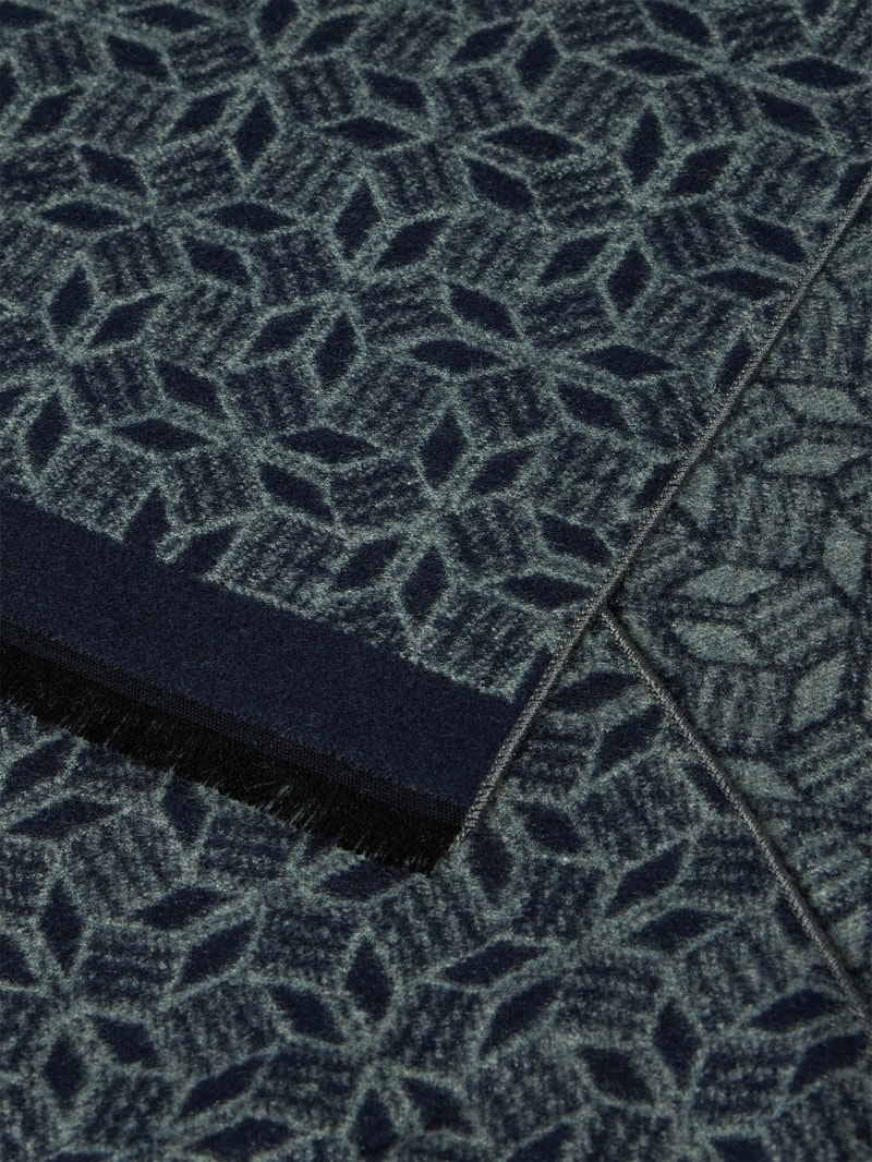 Seidenschal aus reiner Seide in marineblau