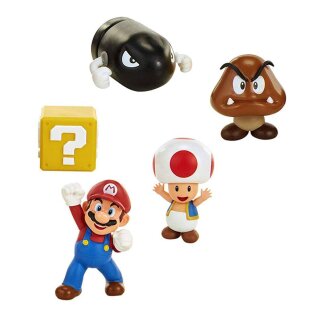 World of Nintendo Minifiguren 5er-Pack New Super Mario Bros. U Eichenhain 6 cm