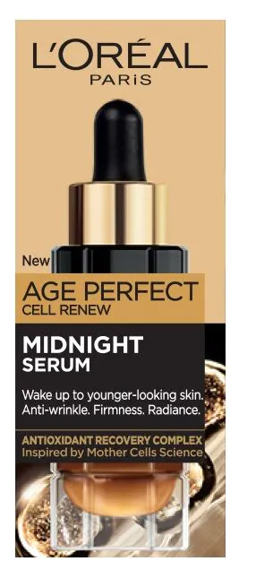 „L'Oréal Paris De Age Perfect Cell Renew Midnight“ serumas.
