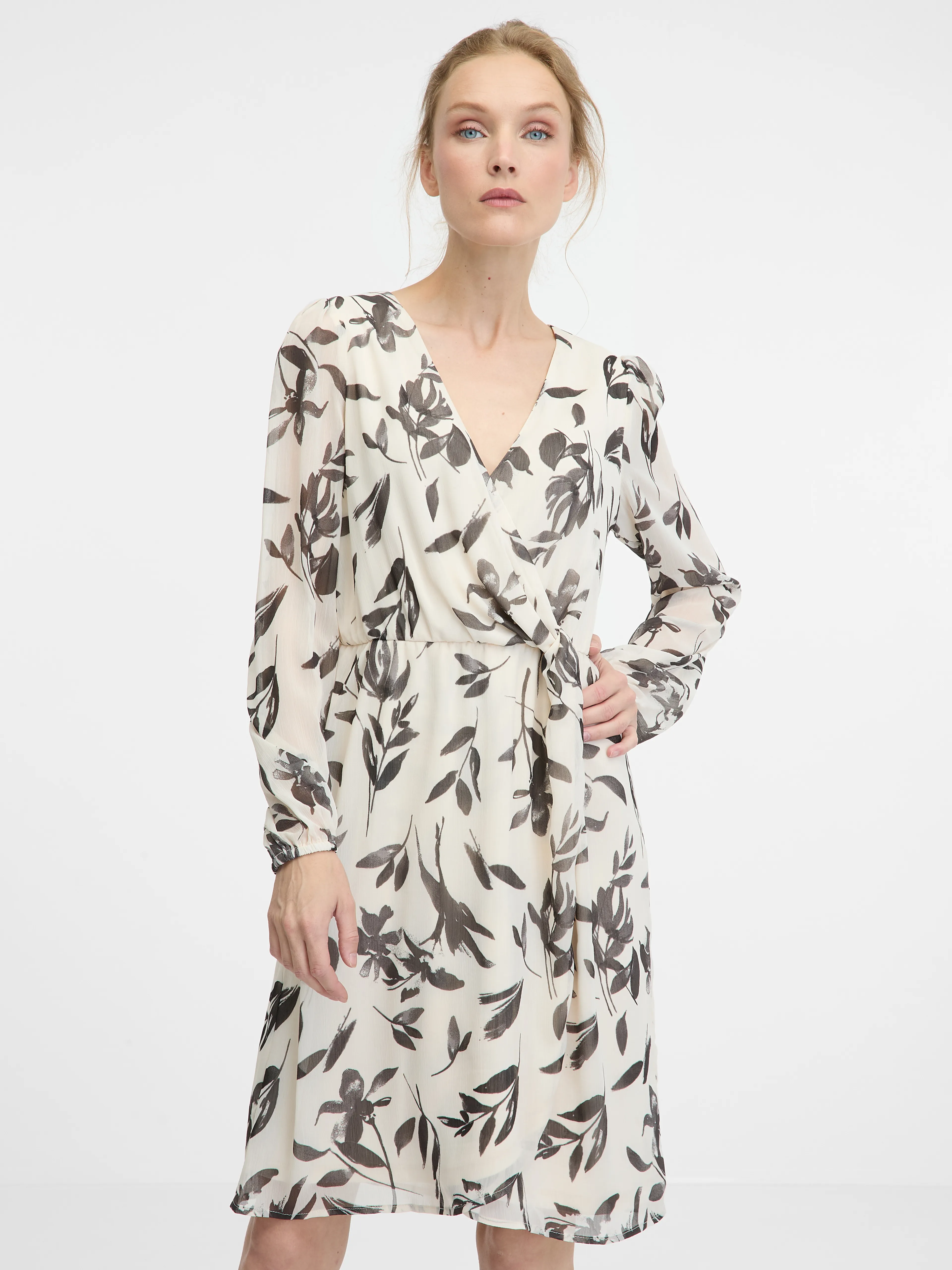 Graues knielanges Damenkleid ORSAY