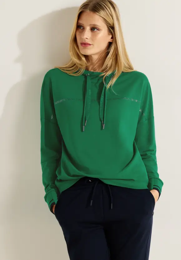 CECIL Wording Langarmshirt
