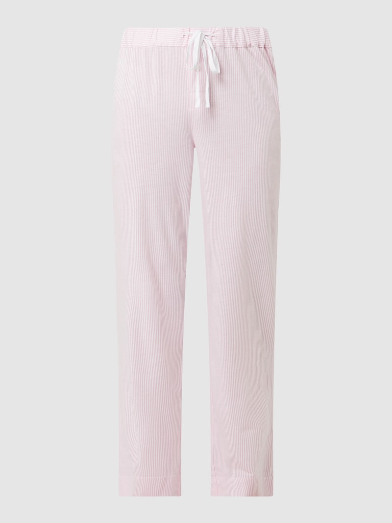 Pyjamahose mit Streifenmuster in rosa