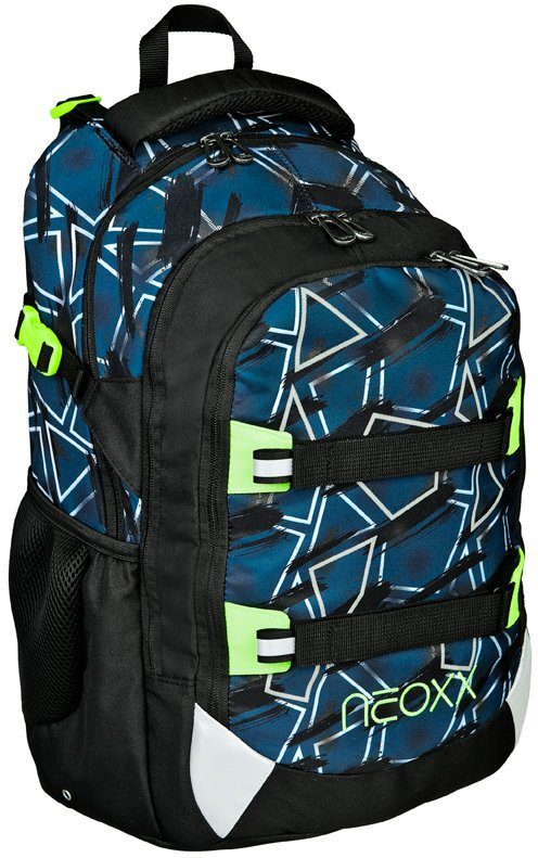 neoxx Schulrucksack Active, Flash yourself, aus recycelten PET-Flaschen