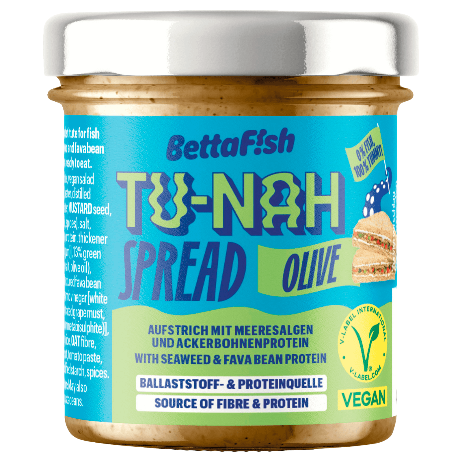 BettaF!sh TU-NAH Aufstrich Olive vegan 130g