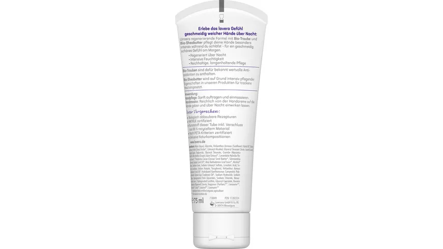 lavera Gute Nacht 2in1 Handcreme & -maske 75 ml