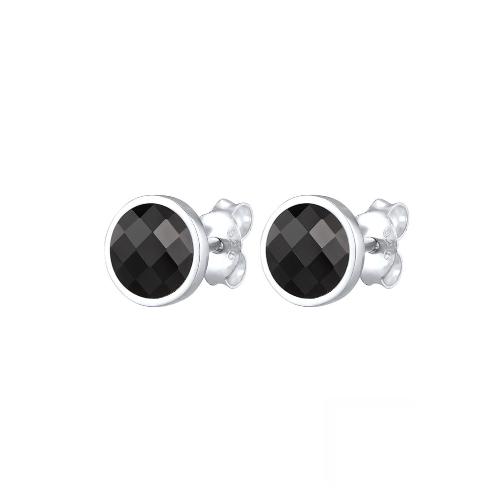 Elli Elli Boucles d'Oreilles Clous d'Oreille avec des Cristaux Classique Femme - (925/ Boucles d'oreilles