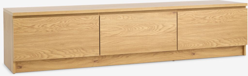 LIMFJORDEN TV-Schrank LIMFJORDEN 2 Schubladen 1 Tür in warmer Eichenfarbe