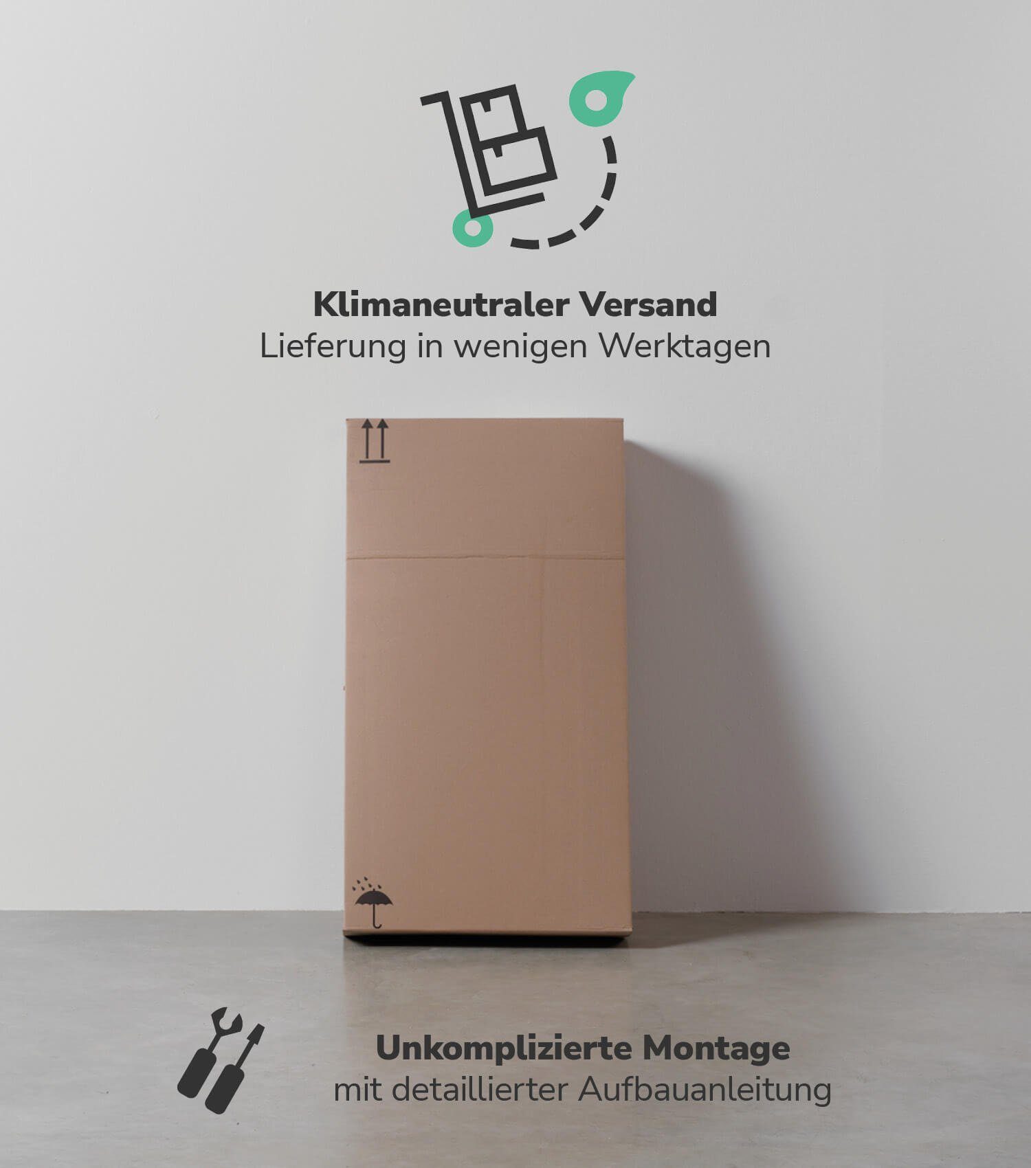 mokebo Waschmaschinenumbauschrank Der Saubermann (Offen) Überbau o. Überbauschrank für Waschmaschinen & Trockner, Weiß aus Holz