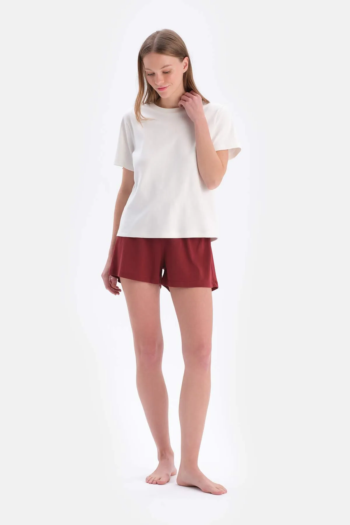 Dagi  Pyjama set - Ecru - Unifarben