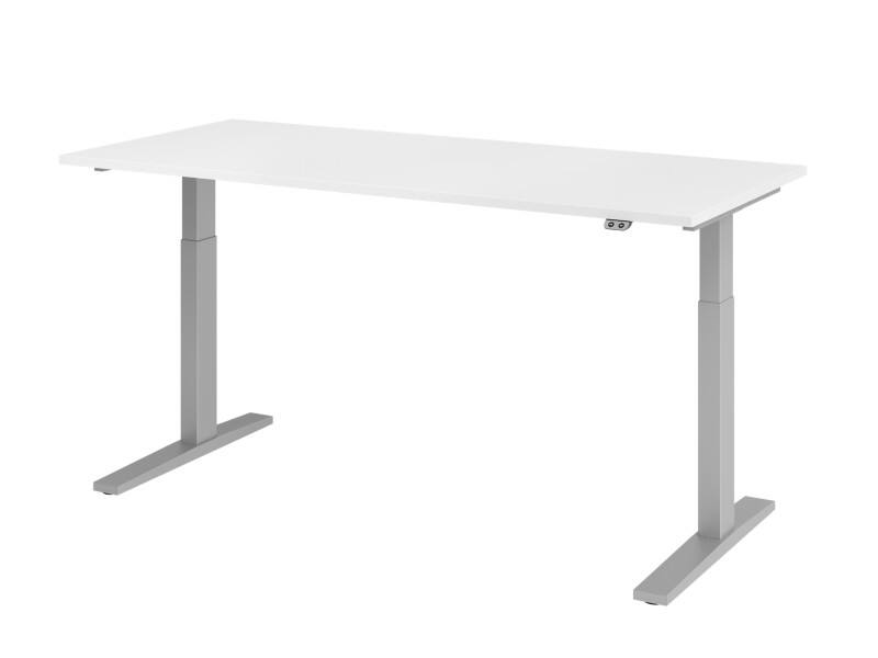 Hammerbacher Sitz-Stehschreibtisch VXMKA19/W/S Weiß 1800 x 800 mm