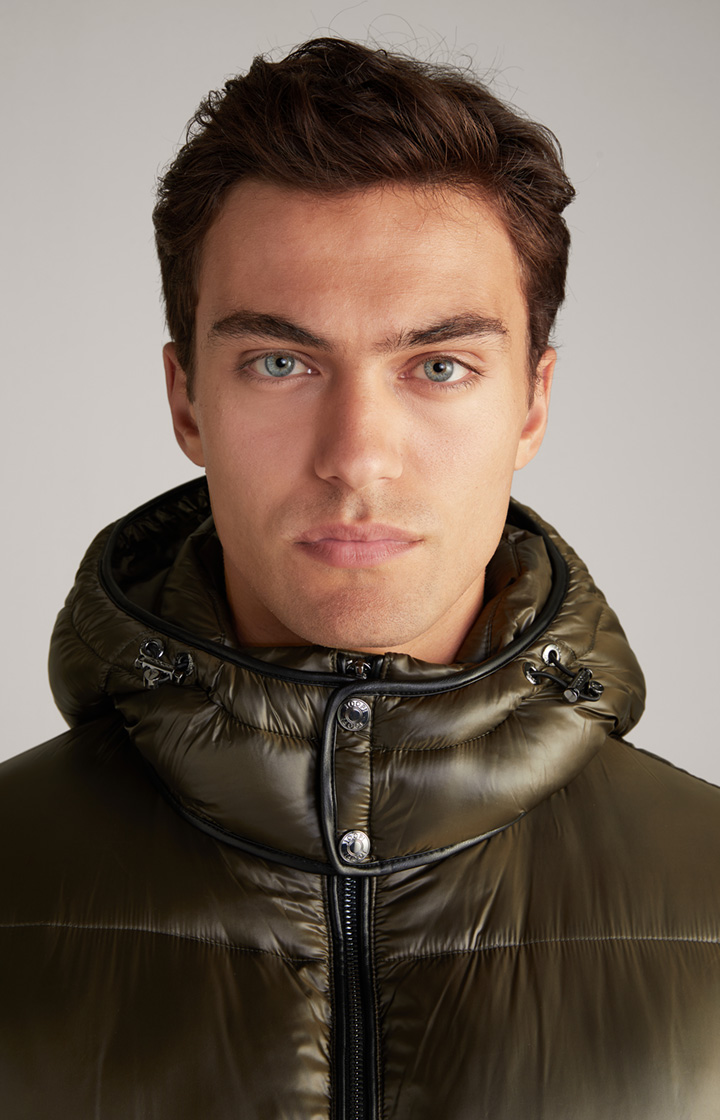 Steppjacke Ambro mit Kapuze in Khaki
