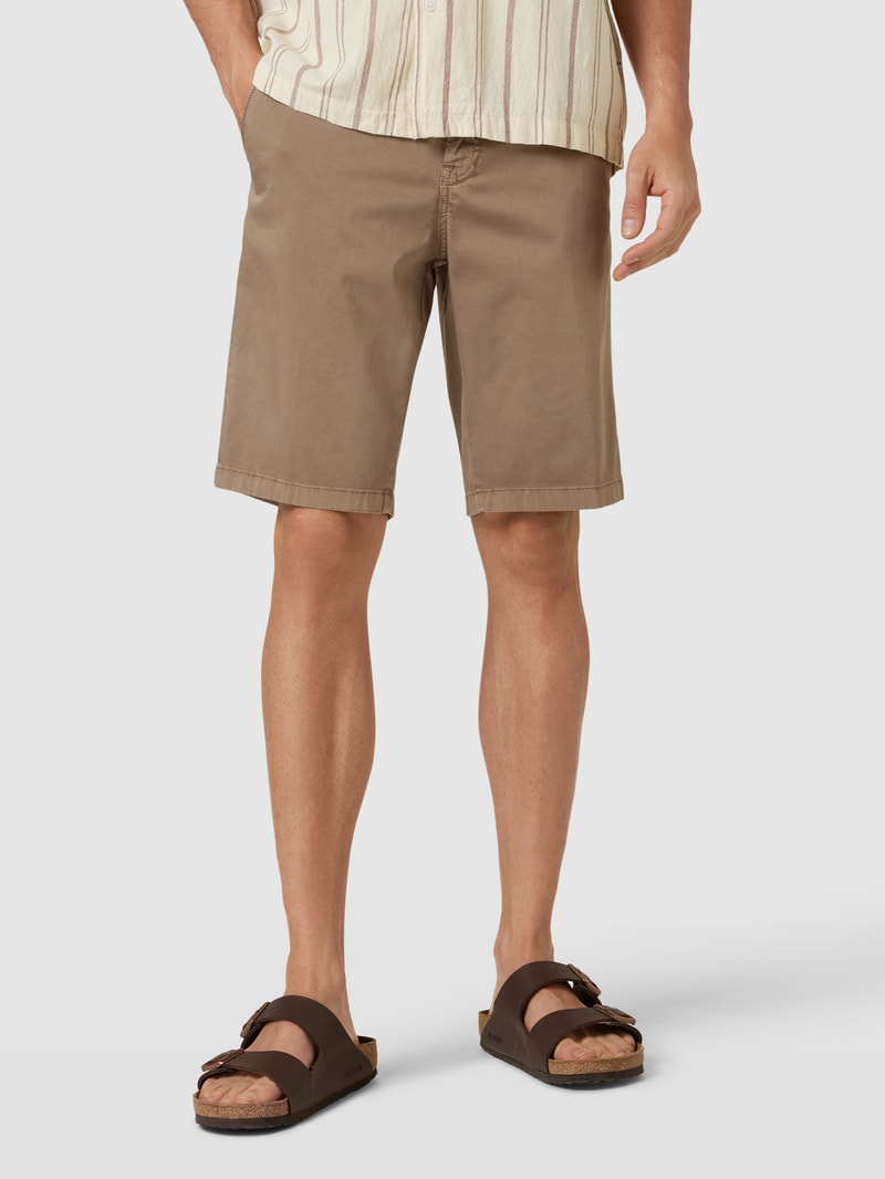 Bermudas mit französischen Eingrifftaschen Modell 'Halvar' in beige