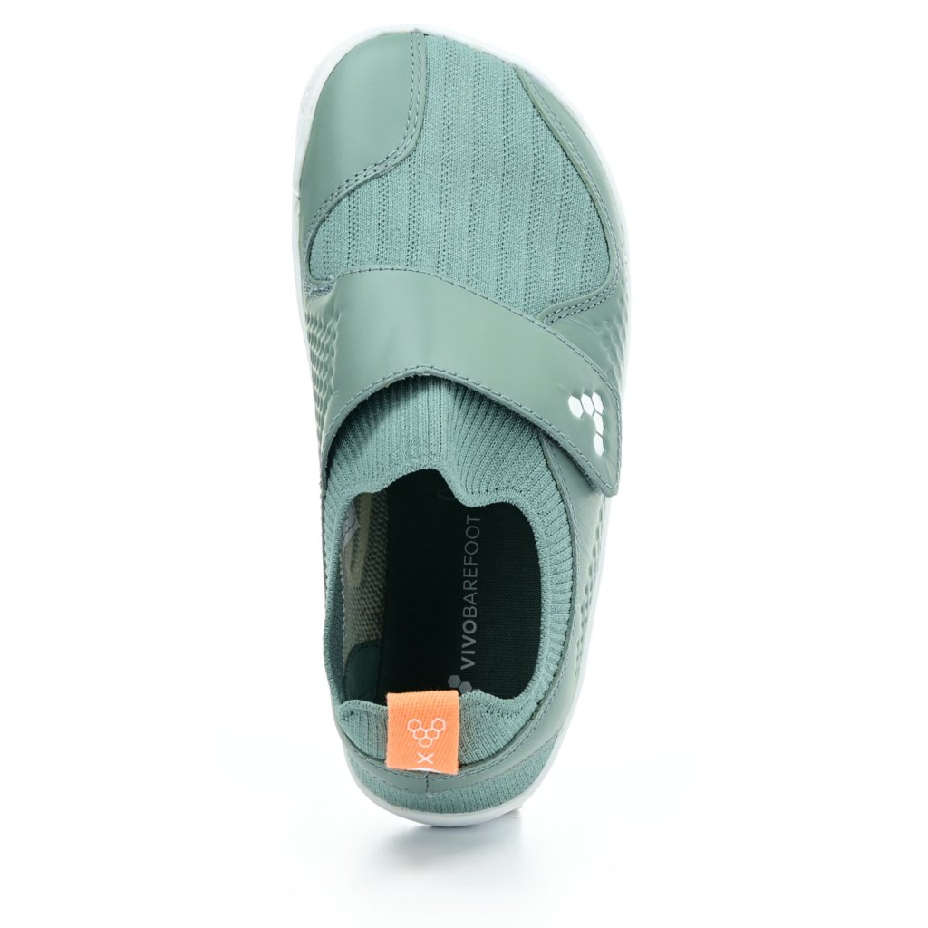 Vivobarefoot Primus Knit II K Sea Green Leather sportliche Barfußschuhe