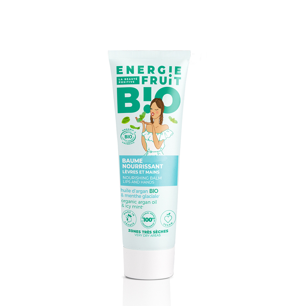 energie fruit BAUME NOURISSANT MULTI-USAGE BIO | MENTHE GLACIALE & HUILE D'ARGAN BIO Baume multi-usages certifié BIO
