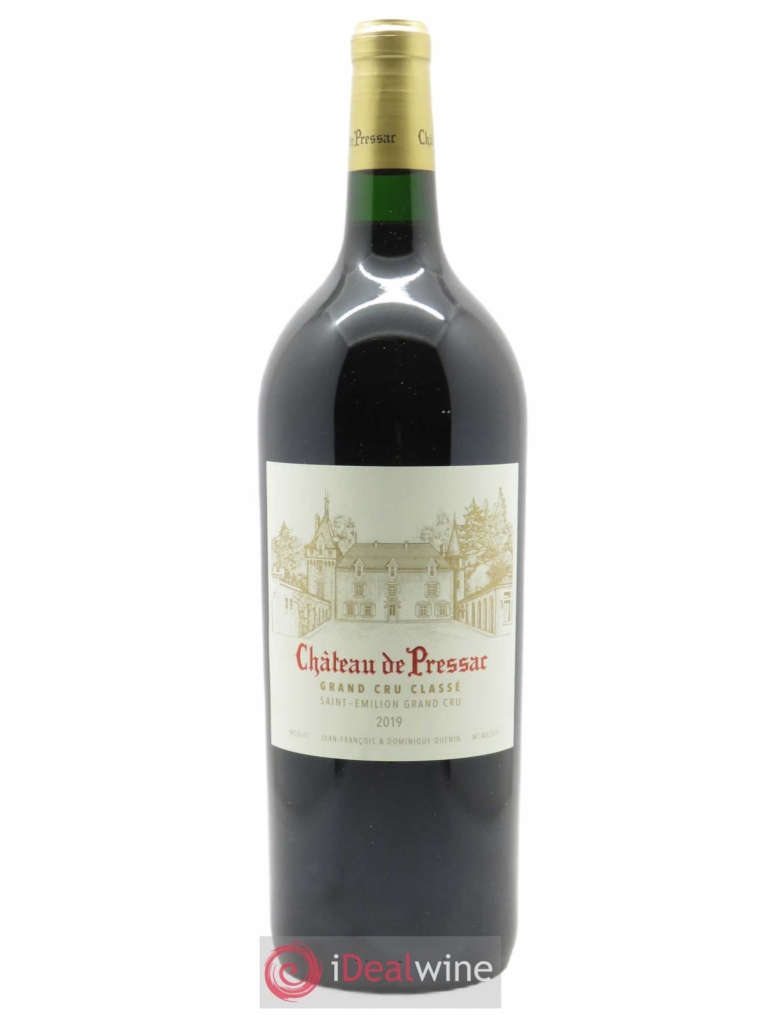 Château de Pressac Grand Cru Classé (CBO à partir de 6 bts) 2019 - Lot de 1 Magnum
