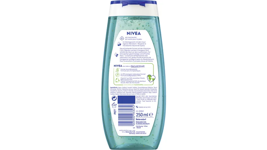 NIVEA Pflegedusche Frangipani & Oil 250 ml