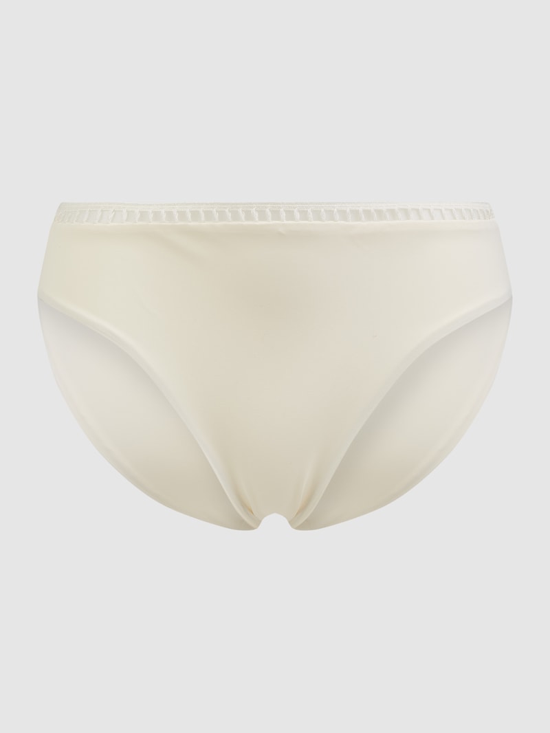 Bikini-Hose mit Zierborte in offwhite