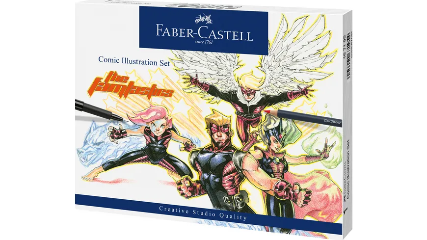 FABER-CASTELL Comic Illustration Set 15teilig