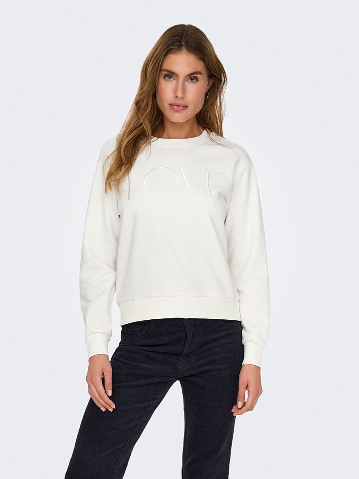 JDY Sweatshirt in Creme günstig kaufen