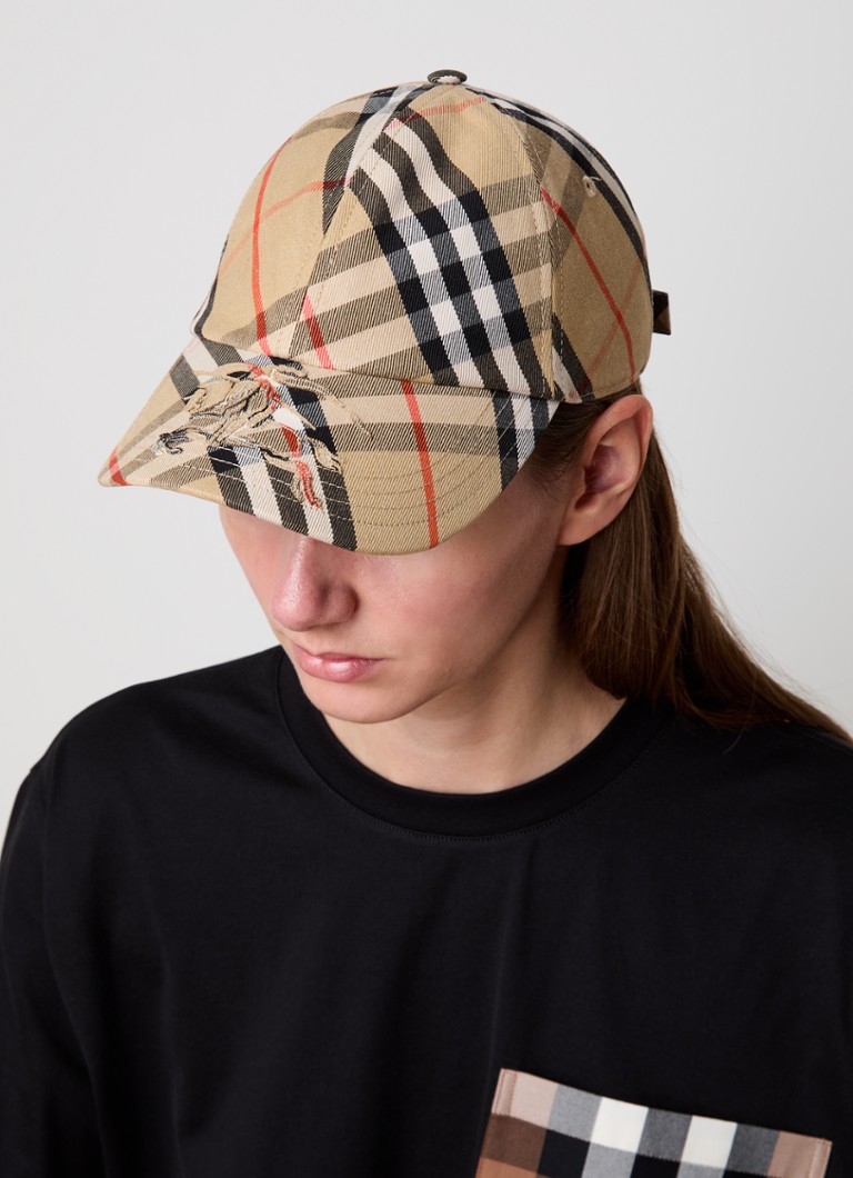 Kapelusz w kratę Burberry