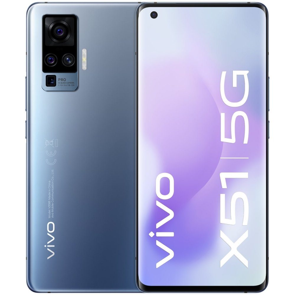 Vivo X51 5G 256 GB / 8 GB - Smartphone - alpha gray Smartphone (6,6 Zoll, 256 GB Speicherplatz)