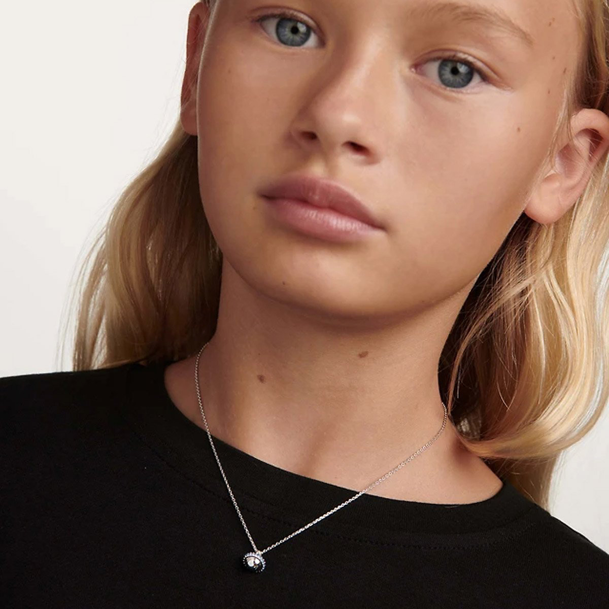 Kinder-Collier Saturn Trip Silber Halsketten