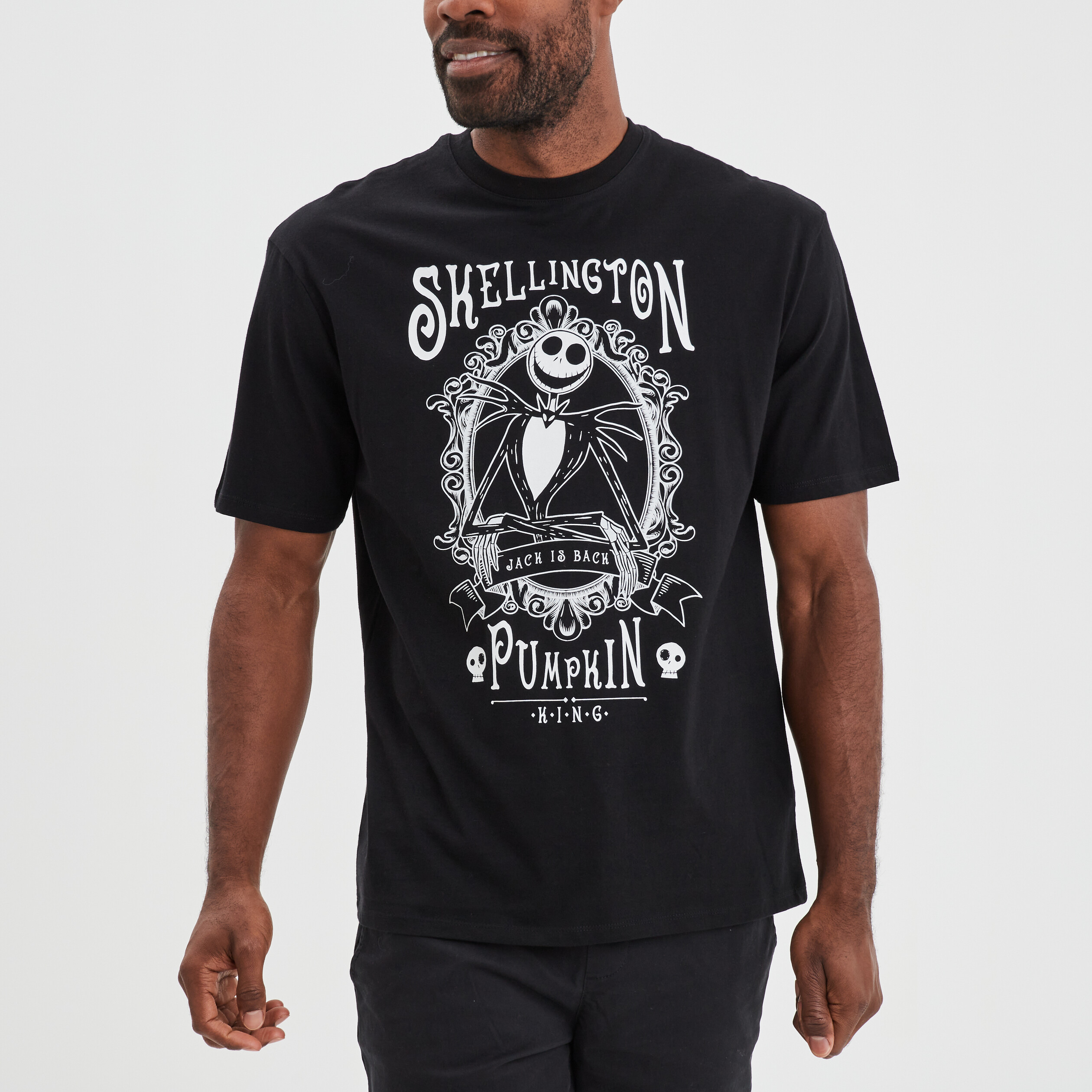 T-shirt Étrange Noël de Monsieur Jack noir homme | La Halle