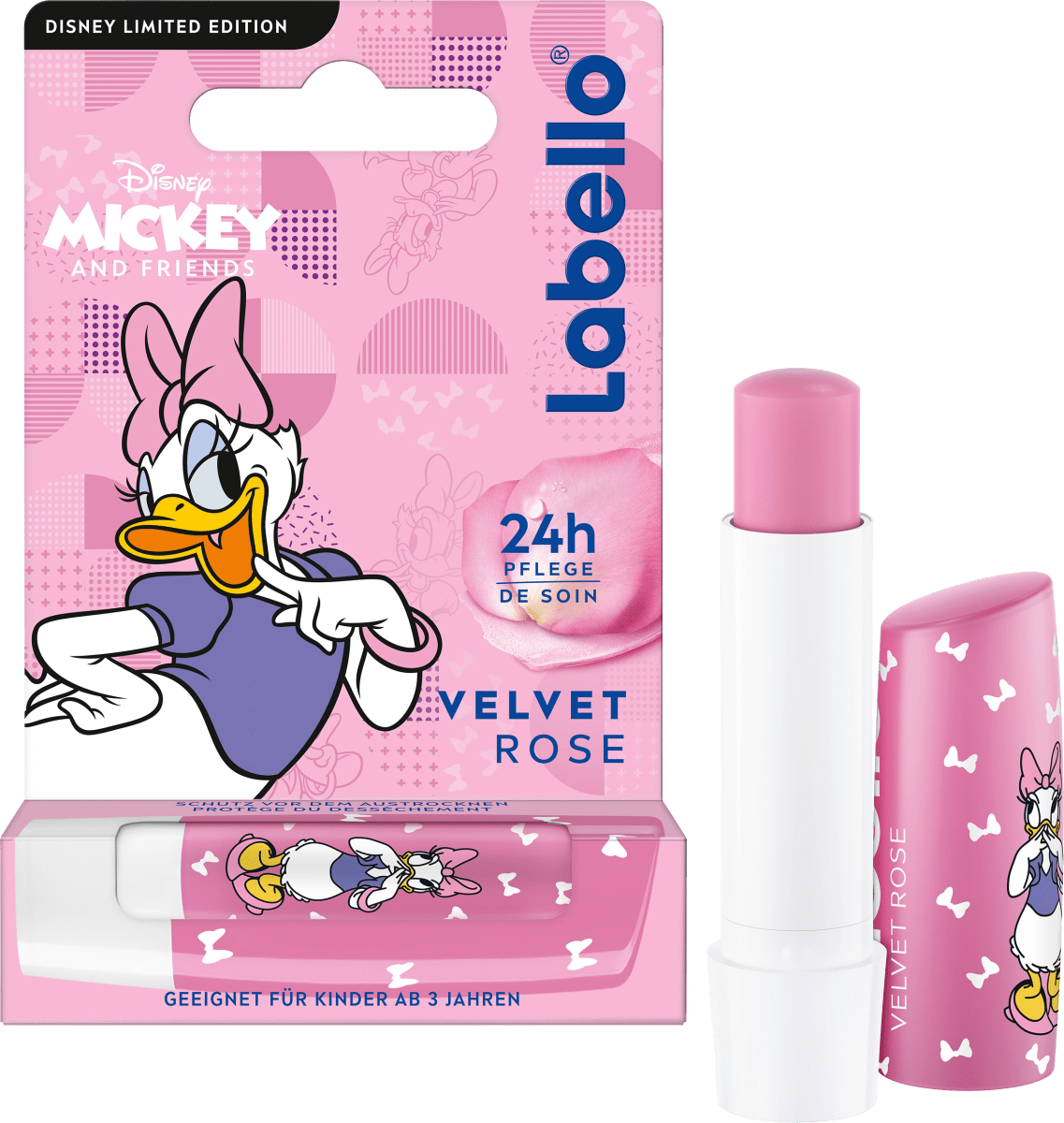 Lippenpflege Velvet Rose Disney Daisy Duck, 4,8 g