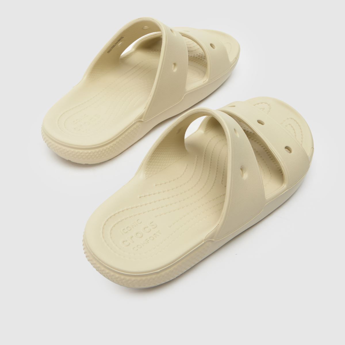 Crocs Classic kétpántos szandál kő színben