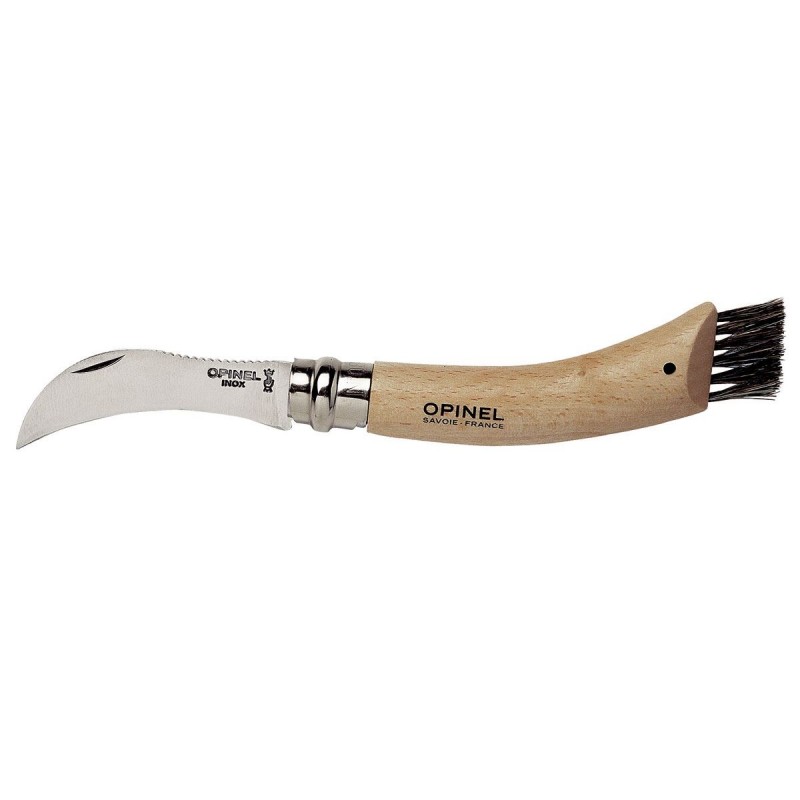 Opinel messer n.8 Inox Pilzmesser mit Holzkiste und Scheide.
