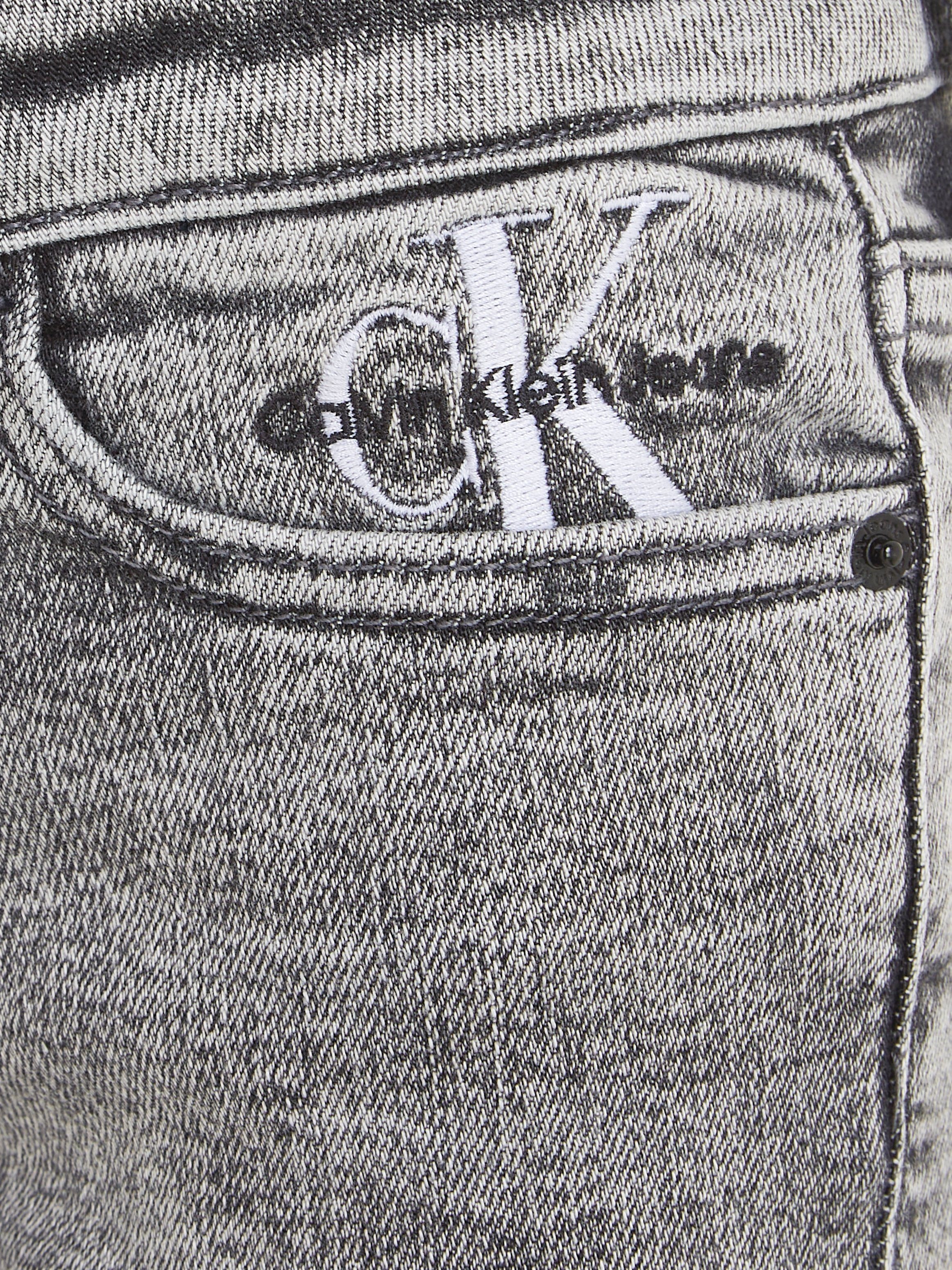 Calvin Klein Jeans Stretch-Jeans SKINNY MR WASHED GREY