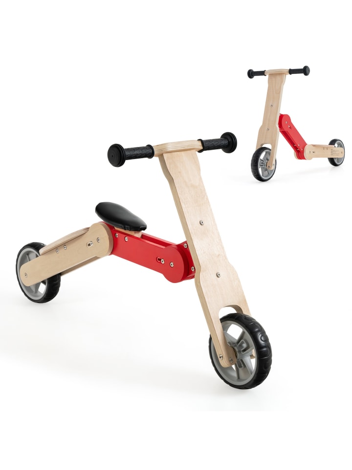 COSTWAY 2 in 1 Laufrad Roller in Rot günstig kaufen 97 cm