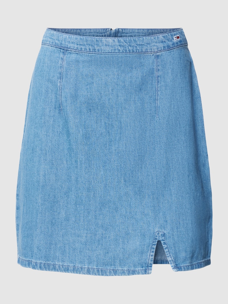 Jeansrock mit Label-Stitching Modell 'CHAMBRAY' in jeans