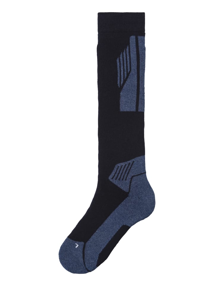 H.I.S Skistrümpfe in 1x marine/ jeans meliert, 1x jeans meliert/ marine günstig kaufen