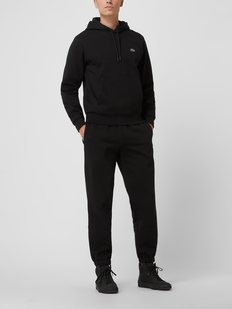 Sweatpants mit Label-Detail in schwarz
