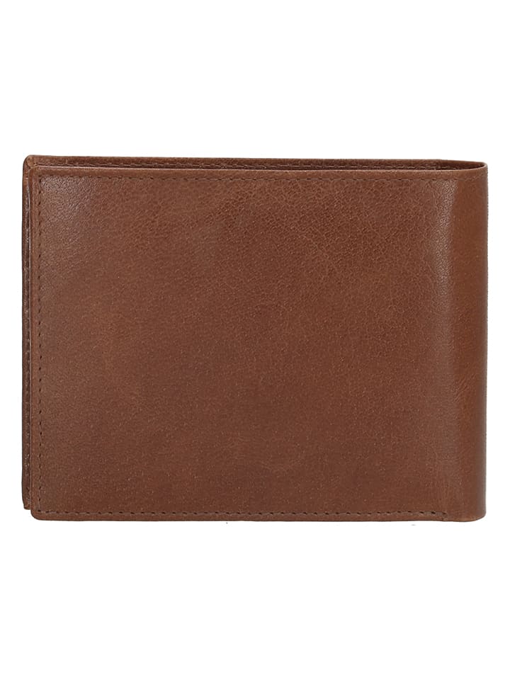 HIDE & STITCHES Leder-Geldbörse in Hellbraun - (B)13 x (H)10 x (T)3 cm günstig kaufen onesize