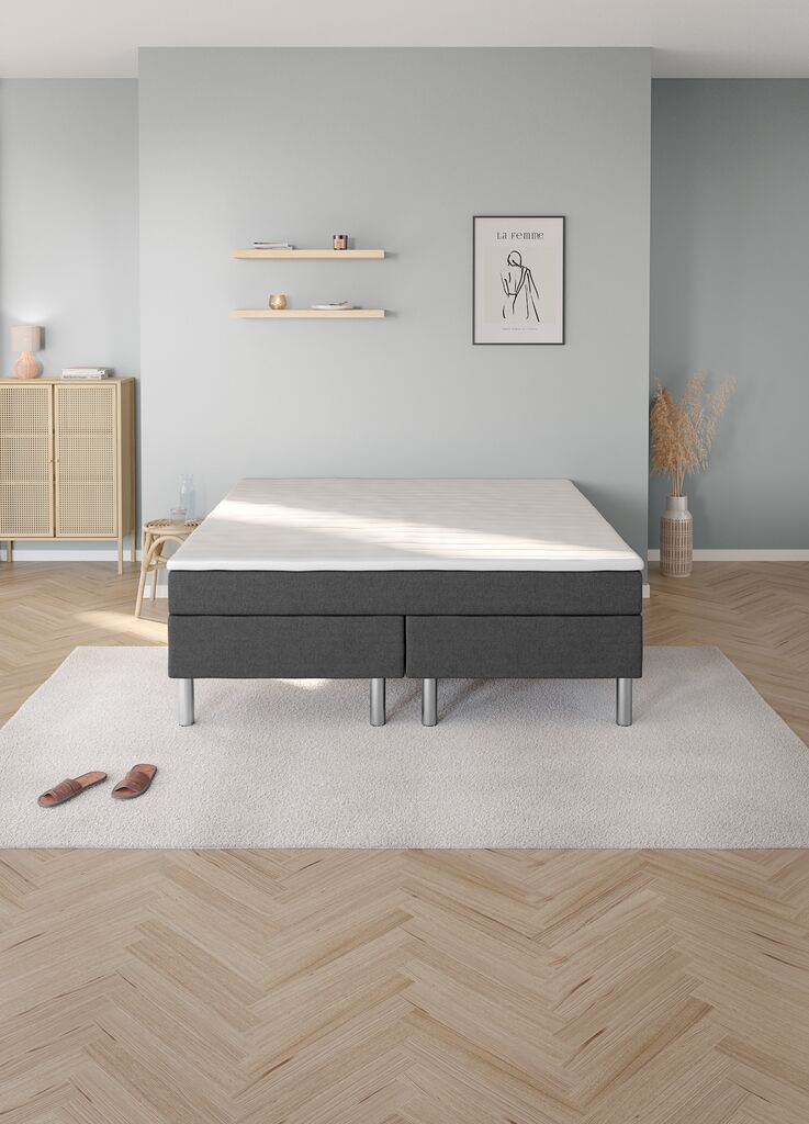 Kontinentales Bett VERMA BC5 basic 150x200 VERMA BC5 grau-22 M