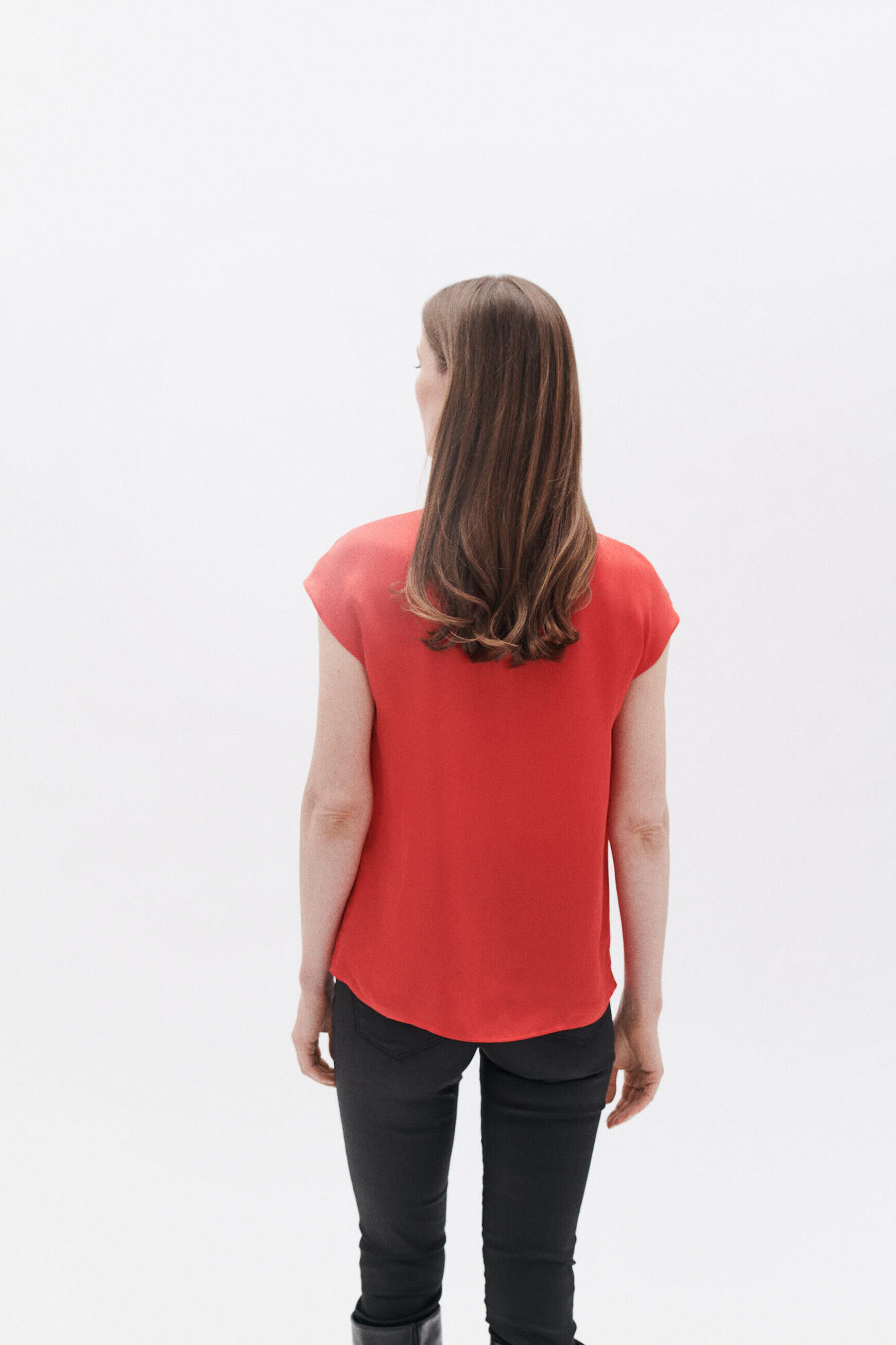 Blouse charlie rouge femme