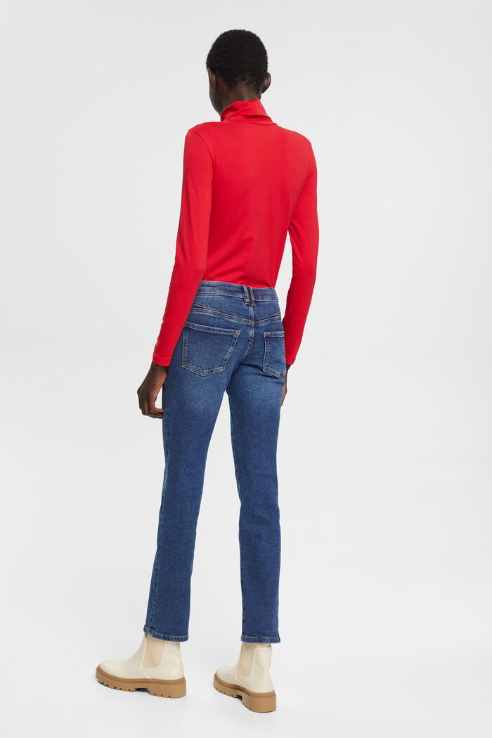 High-Rise-Jeans mit geradem Bein