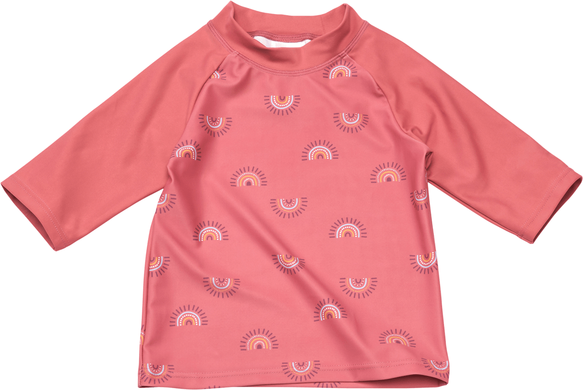 UV Shirt mit Regenbogen-Muster, rosa, Gr. 110/116, 1 St
