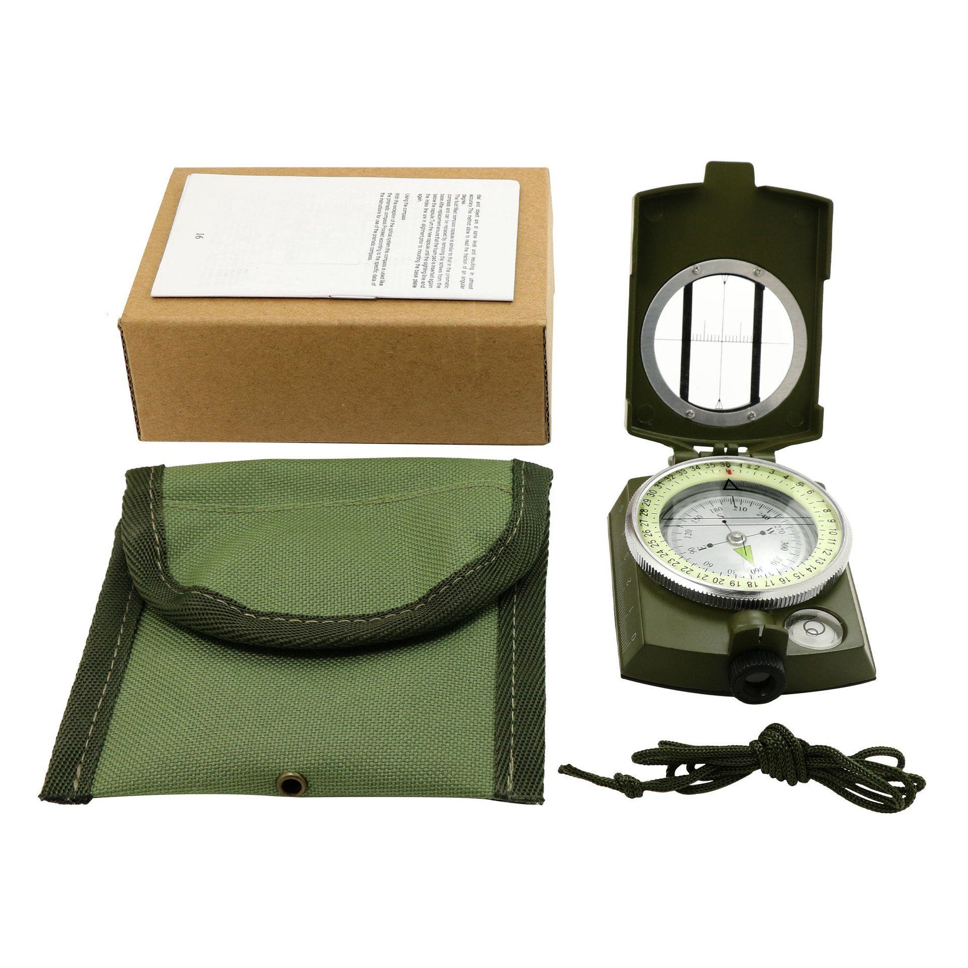 flowgoer Kartenkompass Hochpräziser militärischer Marschkompass