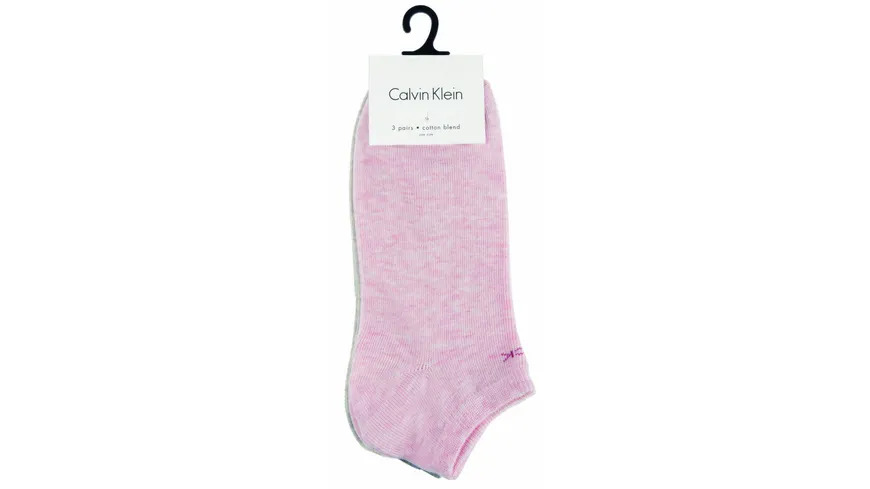 Calvin Klein Damen Sneaker Socken 3er Pack grau